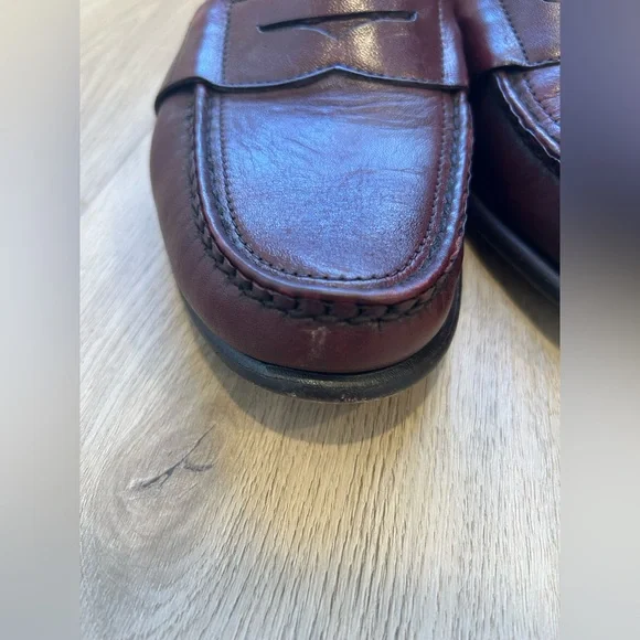 G.H. Bass & Co. Mens Burgundy Penny Loafer Dress Shoes 11 M - Picture 10 of 13